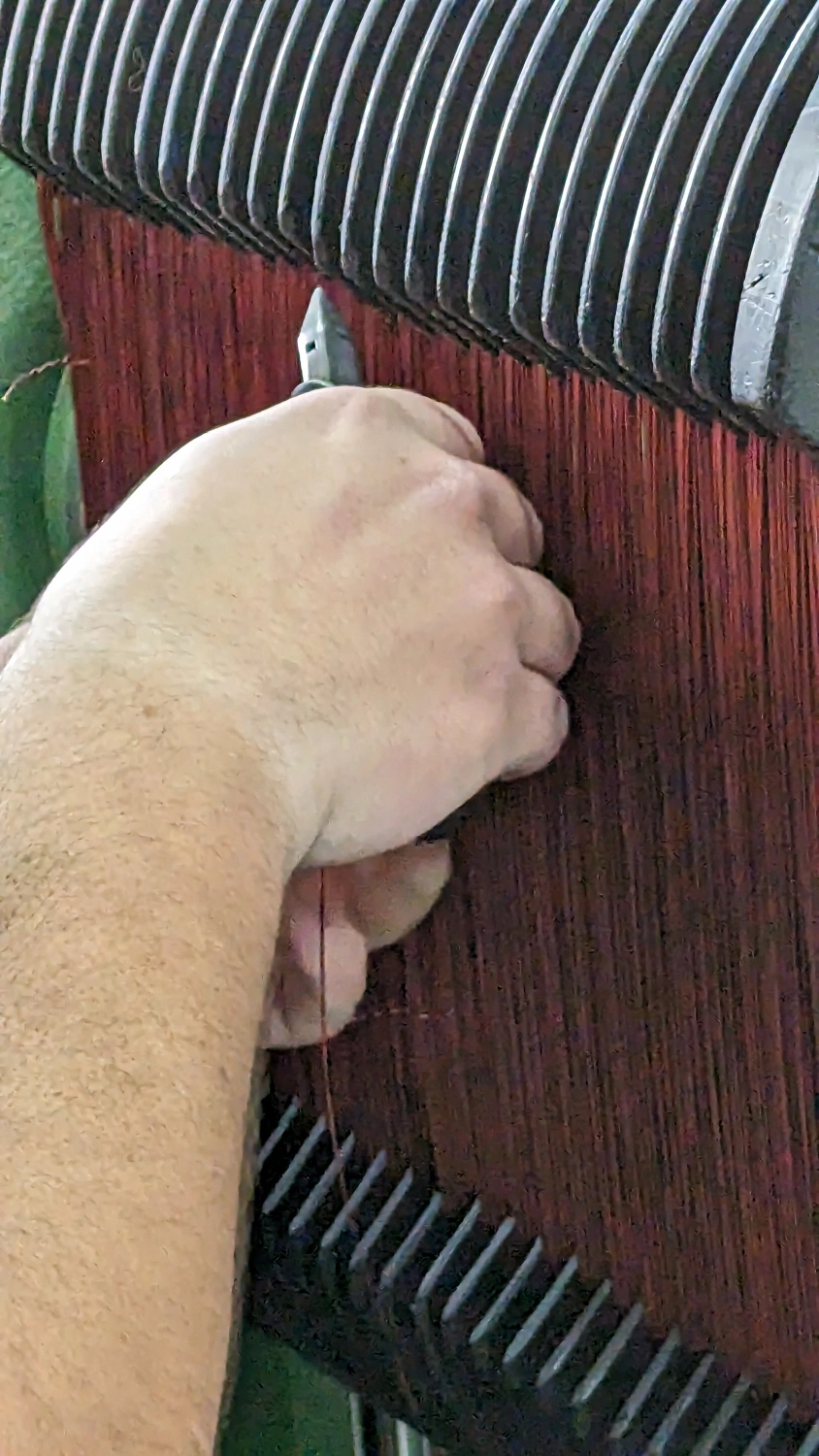 Elektromotor Wicklung per Hand - Schritt 2