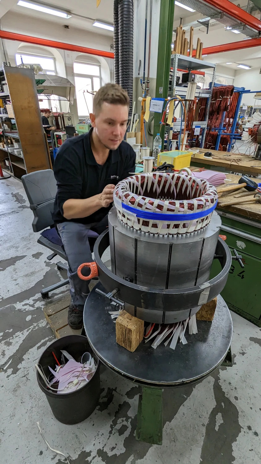 Elektromotor Wicklung per Hand - Schritt 6