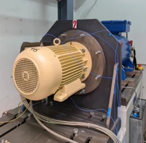 Engine during acoustic testing